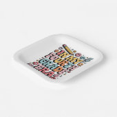 Assiettes En Carton En ma quatrième année, 4e année Retour à l'école (Angulaire)