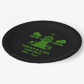 Assiettes En Carton En mémoire Bereaver Gardener funérailles (Angle)