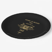 Assiettes En Carton En mémoire Motorbike Rider Biker funérailles (Angle)