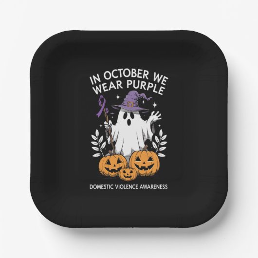 Assiettes En Carton En Octobre, Nous Portons Violet Violent Fantôme De (Recto)