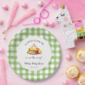 Assiettes En Carton En vichy Baby shower Little Cutie Pie (Fête)