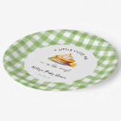 Assiettes En Carton En vichy Baby shower Little Cutie Pie (Angle)