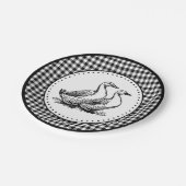 Assiettes En Carton En vichy d'oies (Angle)