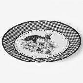 Assiettes En Carton En vichy lapin (Angle)