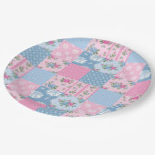 Assiettes En Carton En vichy multicolore Patchwork Quilt (Angle)