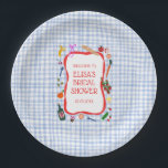 Assiettes En Carton en vichy Pique-nique Moderne Cute Fête des mariées<br><div class="desc">Idéal pour une fête amusante avec de jolies assiettes personnalisées ! L'art fait main pour vous ! Idéal pour un brunch d'été ou une douche nuptiale à thème pique-nique, une soirée bachelorette, une fête de fiançailles ou un anniversaire. ENTIÈREMENT PERSONNALISABLE ! Cliquez sur "Personnaliser" ci-dessus pour modifier le texte. Cliquez...</div>