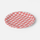 Assiettes En Carton En vichy simple de pastèque (Angle)