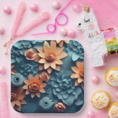 Assiettes en carton Enchanted Flower (Fête)