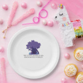 Assiettes En Carton Encre de Whimsigoth - Forêts mystiques, Lunes et M (Fête)