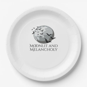 Assiettes En Carton Encre Whimsigoth – Forêts Mystiques, Lunes & Magie