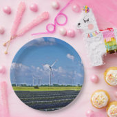 Assiettes En Carton Énergie alternative - Solaire et Vent (Fête)