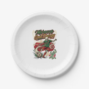 Assiettes En Carton Énergie de but Maroc Skeleton Striker Nations Crea