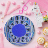 Assiettes En Carton Énergie solaire bleue blanche noire du SOLEIL (Fête)