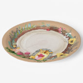 Assiettes En Carton Enfant de Woodland (Angle)