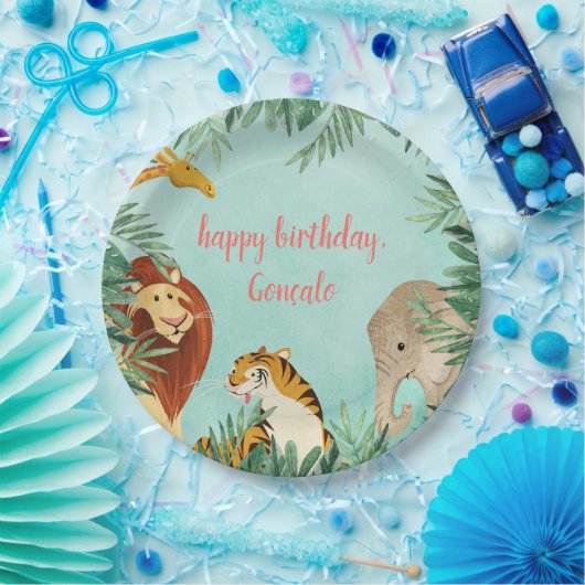 Assiettes En Carton Enfant en bas âge de partie d'anniversaire de (Fête)