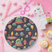 Assiettes En Carton Enfants aliens serviettes de fête d'anniversaire (Fête)