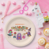 Assiettes En Carton Enfants Coloré Halloween Costume Party (Fête)