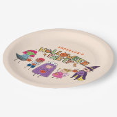 Assiettes En Carton Enfants Coloré Halloween Costume Party (Angle)