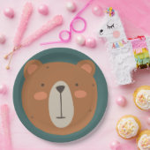 Assiettes En Carton Enfants d'anniversaire de l'ours (Fête)
