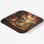 Assiettes En Carton Enfants de Thanksgiving 16 (Angulaire)