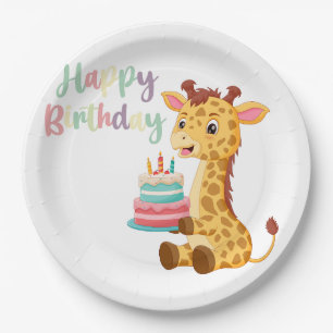 Assiettes En Carton Enfants Joyeux anniversaire