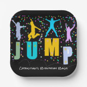 Assiettes En Carton Enfants Jump & Play Trampoline Anniversaire Bash (Recto)