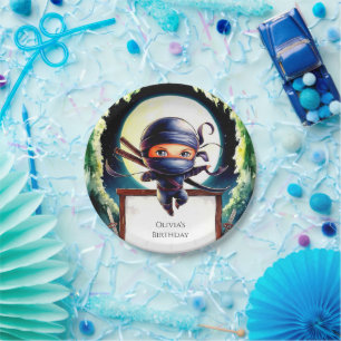 Assiettes En Carton Enfants magiques Ninja Anniversaire