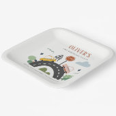 Assiettes En Carton Enfants mignons Véhicule Urbain Voiture Route N'im (Angulaire)