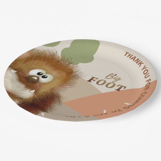 Assiettes En Carton Enfants Nature Big Foot / Sasquatatard Anniversair (Angle)