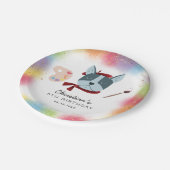 Assiettes En Carton Enfants Peinture Anniversaire Fête Chien Chien Chi (Angle)
