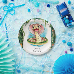 Assiettes En Carton Enfants Serpent magique Anniversaire