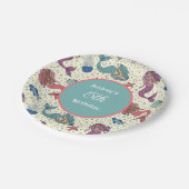 Assiettes En Carton Enfants Sirène Anniversaire (Angle)