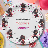 Assiettes En Carton Enfants style Ninja fille anniversaire