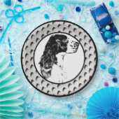 Assiettes En Carton English Springer Spaniel Dog Art Party (Fête)
