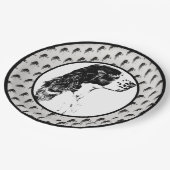 Assiettes En Carton English Springer Spaniel Dog Art Party (Angle)