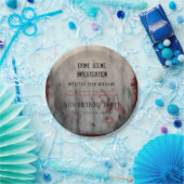 Assiettes En Carton Enquête sur la scène de crime 50e anniversaire (Fête)