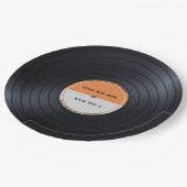 Assiettes En Carton Enregistrement de vinyle (Angle)