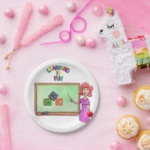 Assiettes En Carton Enseignant des plaques de papier (Fête)