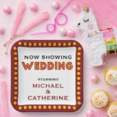 Assiettes En Carton Enseigne de Mariage à Thème de Film (Fête)