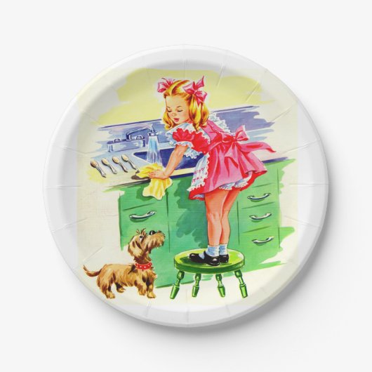 Assiettes En Carton Enseigner à Rover comment laver la vaisselle (Devant)