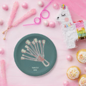 Assiettes En Carton Ensemble de fils d'escalade rocheux (Fête)