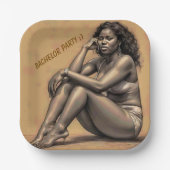 ASSIETTES EN CARTON ENTERREMENT DE GARÇON (Recto)