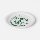 Assiettes En Carton Enterrement de vie de jeune fille Camping (Angle)