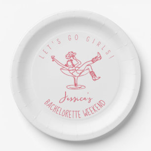 Assiettes En Carton Enterrement de vie de jeune fille dernier rodéo gr
