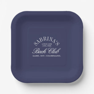 Assiettes En Carton Enterrement de vie de jeune fille Vintage Navy Cou