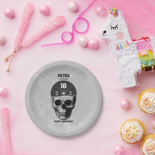 Assiettes En Carton Entraînement au crâne en plaque de poids Bâtiment (Fête)