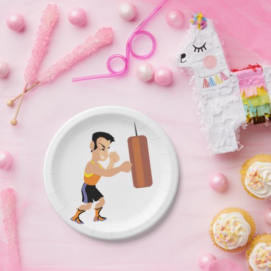 Assiettes En Carton Entraînement en boîte avec sac de poinçonnage (Fête)