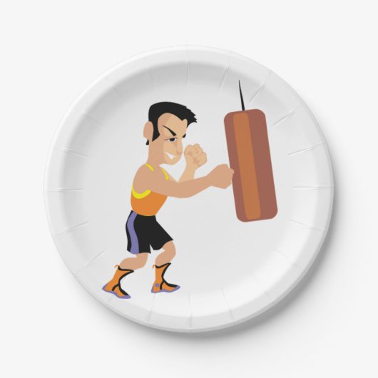 Assiettes En Carton Entraînement en boîte avec sac de poinçonnage (Devant)