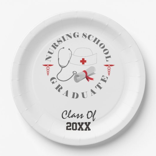 Assiettes En Carton Entraînement universitaire de l'école de soins inf (Devant)