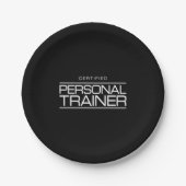 Assiettes En Carton Entraîneur personnel certifié pour la santé (Devant)